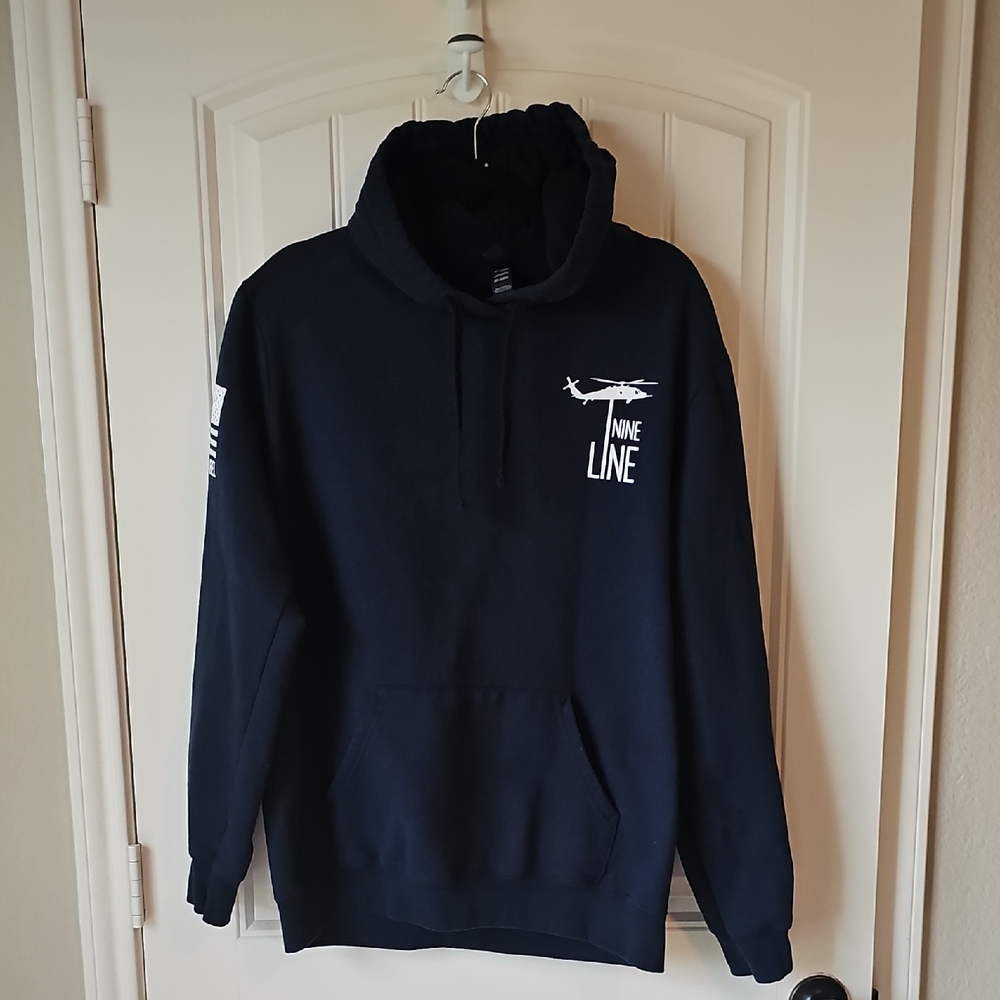 Nine Line Men's Navy Blue Hoodie
